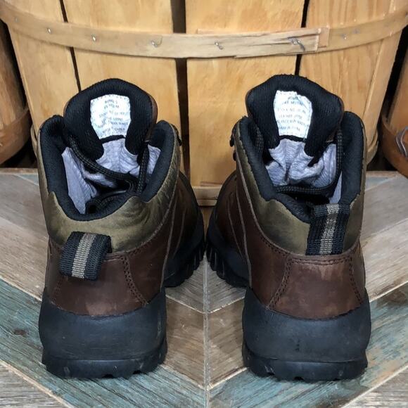 L.L. Bean GTX Brown Leather Goretex Waterproof Vibram Hiking Boots Womens 6.5 - Picture 5 of 10